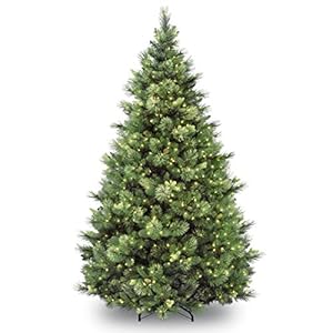 National Tree Company ‘Feel Real’ Pre-lit Artificial Christmas Tree | Includes Pre-strung White Lights | Flocked with…