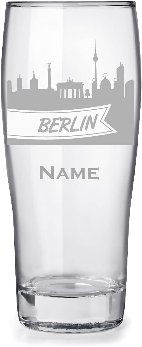 Bierglas mit Gravur 0,3l personalisiert mit Namen, tolles Geschenk für Papa Geburtstag...