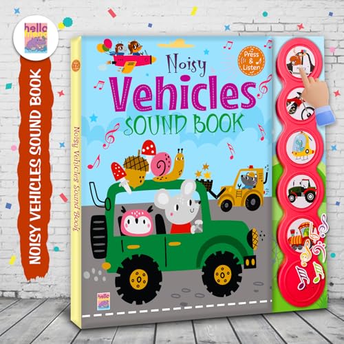 Image of Noisy Vehicles Sound Book, Press & Listen, Interactive Children's Book with Sound Buttons