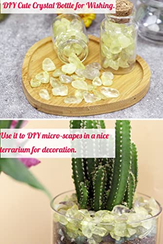 Image of Citrine Aquarium Gravel Rocks Natural Tumbled Healing Crystal Chips Bulk Gemstones Tumbled Crushed Stones for Fountain Vase Filler Planters Decorative Fish Tank Potted Reiki Energy Balancing 0.44lb