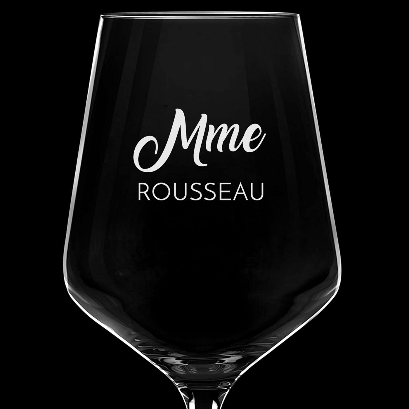 Maverton Set de 2 verre a vin en Cristal - Verres gravés 530 ml - Verres XL Cadeau Personnalisé - Cadeau couple - Set a vin pour parents - cadeau mariage - Noel - Ils
