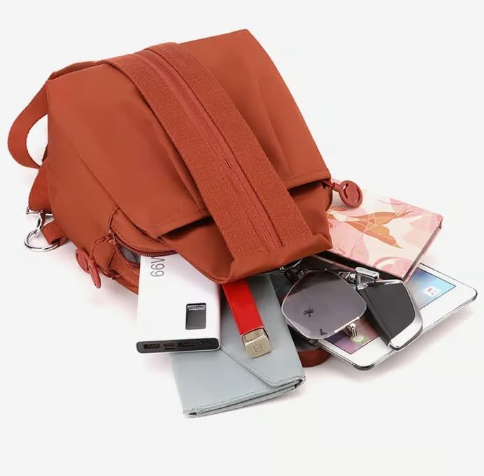 2025 Backpack Chest Bag Double Zipper Large Capacity, Adjustable Shoulder Strap, Multi-layer Waterproof Oxford Fabric (Green)2