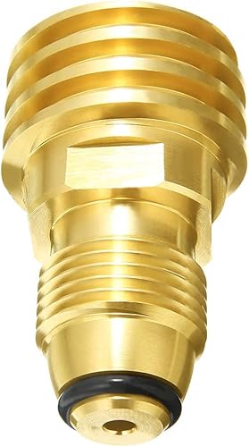 Miniatura 4 de Joywayus Los adaptadores de tanque de propano convierten la válvula de servicio POL del tanque LP en latón QCC1 de ajuste universal sólido (tipo 1)