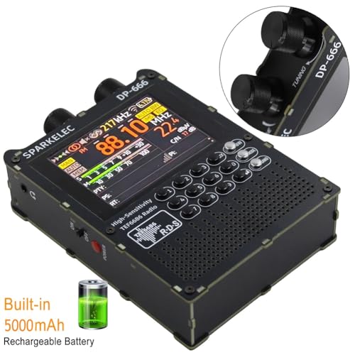 Radio TEF6686 DP-666 para sintonizar emisoras sin interferencias y con pantalla táctil 3