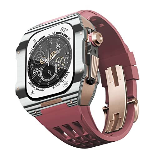 Bracelet Apple Watch carbone kit de modification boîtier 45mm montre homme agate