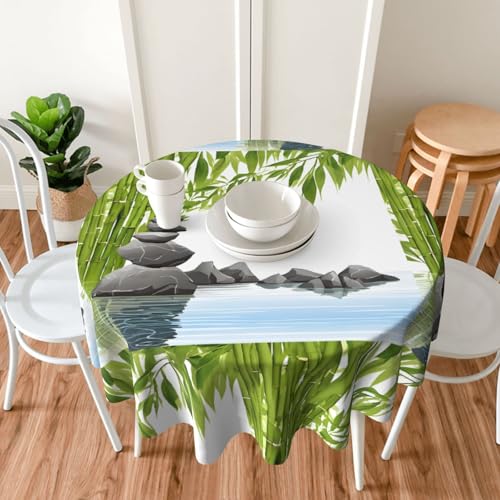 Nappe de table basse ronde lavable pour protéger contre les taches