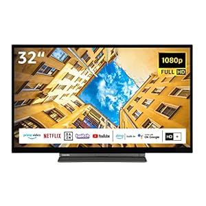 Toshiba 32LK3C63DAY 32 Zoll Fernseher / Smart TV (Full HD, HDR, Triple-Tuner, Alexa Built-In, Bluetooth) – 6 Monate HD+ inklusive [2022] [Energieklasse F]