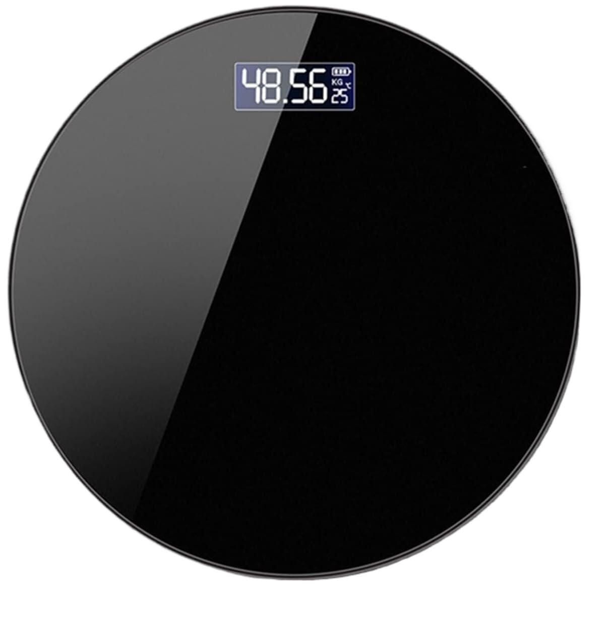 Báscula De Baño Digital Báscula De Peso For Baño Digital, Balanza Redonda, Base Antideslizante, Multiusos Control De Peso(Black)