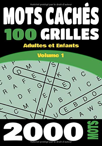 Télécharger Mots Cachés: Pour Adultes et Enfants | Gros Caractères | Carnet de Mots Mêlés de 100 grilles & 2 livre En ligne