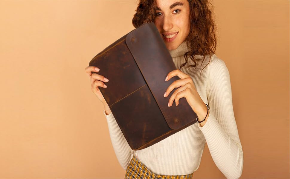 Funda de cuero para laptop hasta 15.6 pulgadas miniatura 2