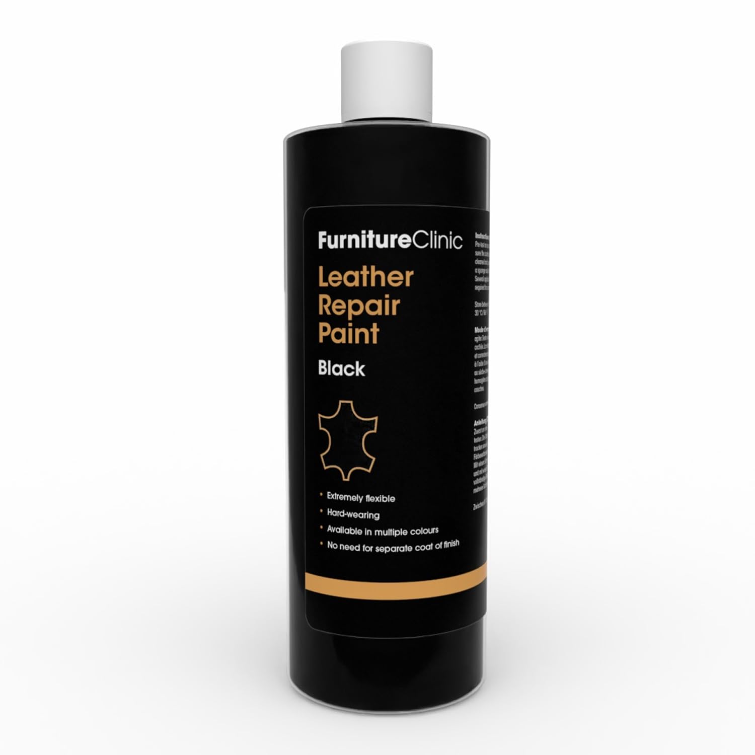 Furniture Clinic Leather Repair Paint, Color and Finish, Black