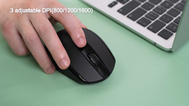 Mouse RaceGT Wireless Silenzioso – Ricaricabile, 3 Modalità (Bluetooth, USB-C, USB-A), Ultra Piatto - 3