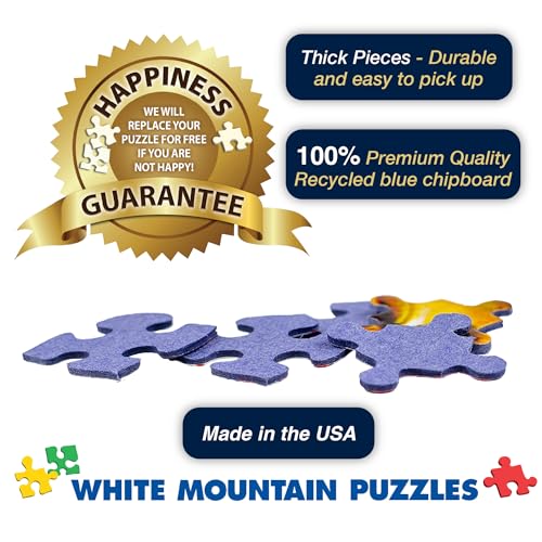 Rompecabezas White Mountain de 1000 piezas: Palomitas y dulces de cine, bocadillos para películas | Piezas grandes, regalo para adultos y familia, 24" x 30", collage miniatura 6
