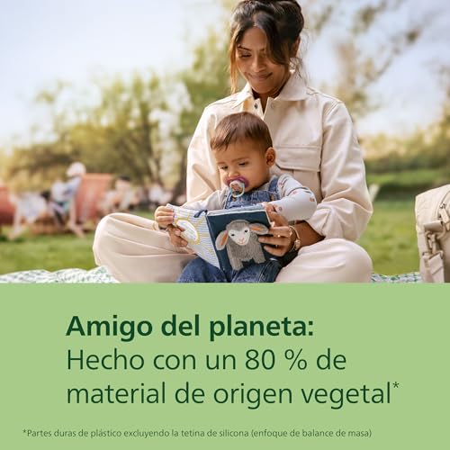 Philips Avent Chuvas ultra air: design anatómico, para bebés dos 6 aos 18 meses, tetina simétrica de silicone suave, sem BPA, com estojo esterilizador, embalagem de 2, SCF080/27