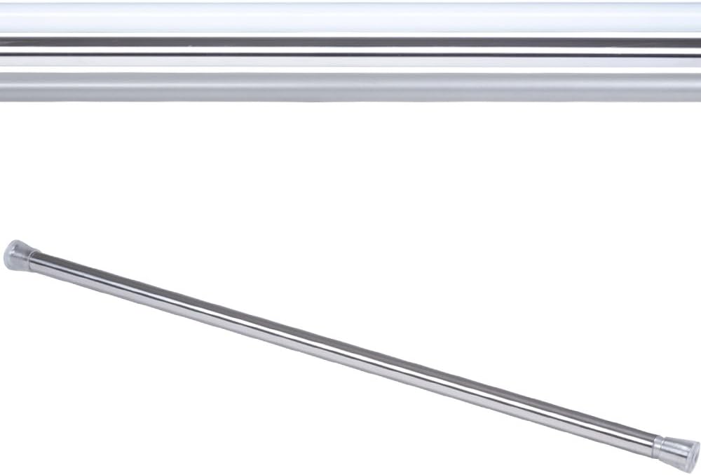 Aquamarin Shower Curtain Rail Rod Pole 75-128 cm Bathroom Accessory (Choice of Colour)