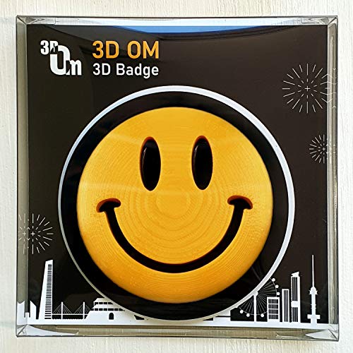 Badge de calandre OM 3D en plastique PLA robuste sur plaque acrylique
