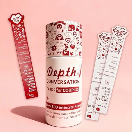 Couples Games, Conversation Cards for Couples - Deep Connection Card Game with 300+ Prompts, Conversation Starters for Date Night, 2 Player Game for Memorable Date and Game Nights