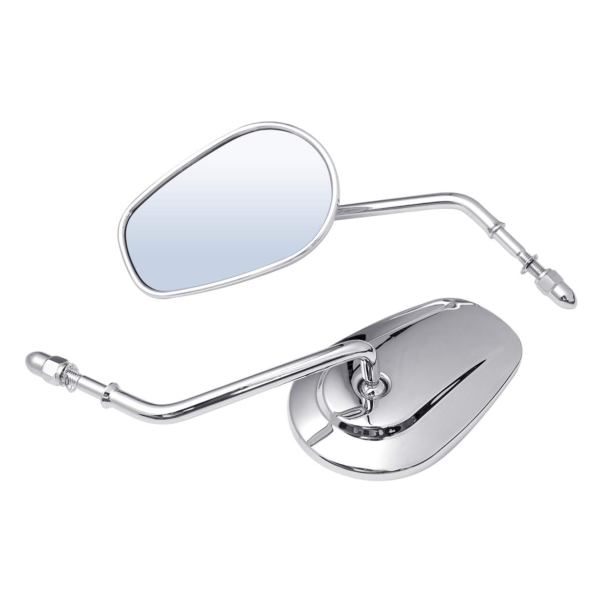 Lusterko wsteczne motocyklowe 8 mm, odpowiednie do Harley Dyna Softail Touring Sportster 1982-2021 (chrom)