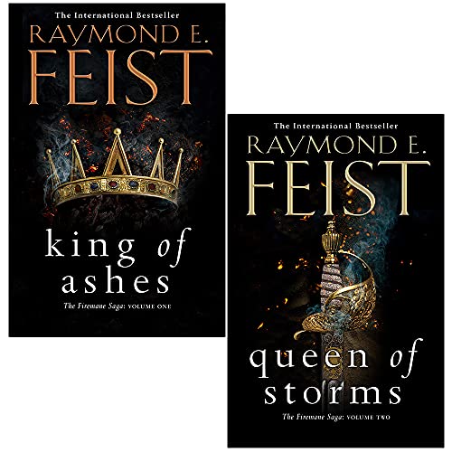 Raymond E Feist The Firemane Saga 2 Books Collection Set (King of Ashes, Queen of Storms)