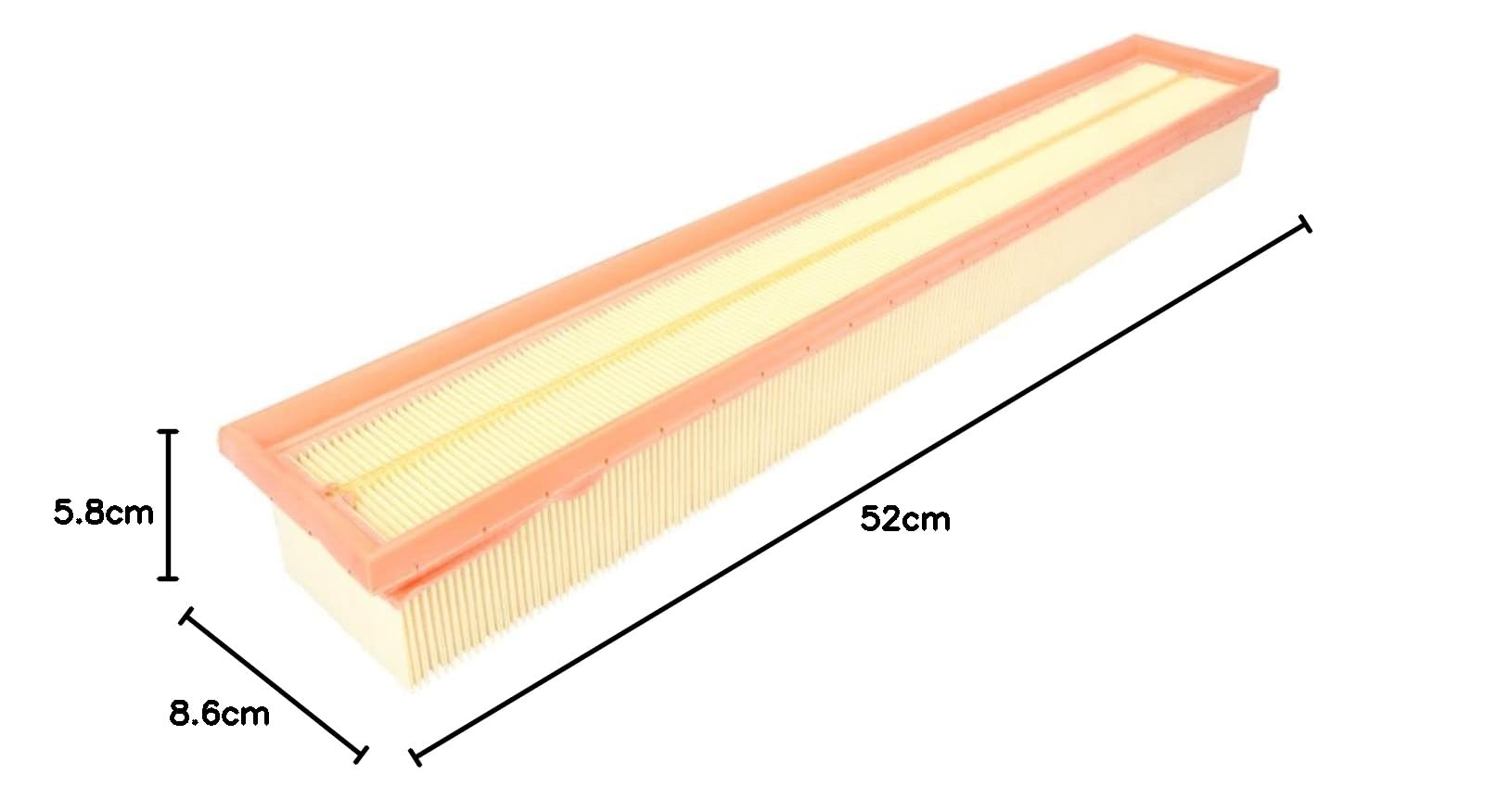 MANN-FILTER C 52 107 Filtro Aria Auto - Qualità Primo Equipaggiamento, Dimensioni 520x86x58 Mm, Per Autovetture E Veicoli Commerciali - 4