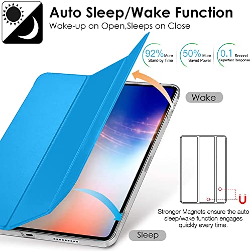 Image of DuraSafe Cases for iPad Air 5th 4th 6th 11th [ Air 11 /6 2024 /5 2022 /4 2020 ] A2588 A2316 MYFQ2HN /A MYFM2HN /A MYFR2HN /A MYFN2HN /A MYFQ2HN /A MYFM2HN /A MYFR2HN /A UltraSlim PC Cover - Blue