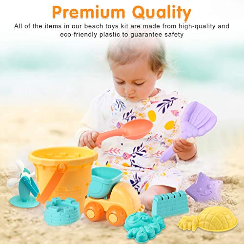image for StillCool 26pcs Kids Beach Sand Toys Set, Includes Sand Water Wheel, C