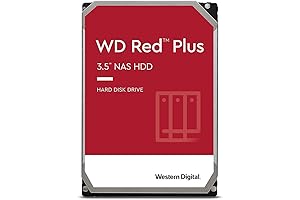 Western Digital 10TB WD Red Plus NAS Internal Hard Drive HDD