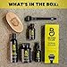 The Beard Club Advanced Beard Growth Kit - Derma Roller, Beard Growth Oil, Beard Growth Vitamins & Growth Vitamin Spray, Beard Shampoo and Beard Brush
