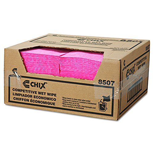 Chix Wet Wipes, 11.5 x 24, White/Pink, 200/Carton image 5