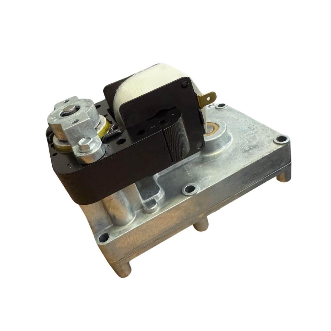 Motoriduttore velocità: 1rpm, diametro albero: 9.5mm, per stufe e caminetti a pellet: ANSELMO COLA, ENVIRO, KALOR, MCZ, PALAZZETTI, ROYAL, THERMOROSSI