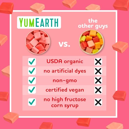 Image of YumEarth Organic Chewys Fruity Reds, 5oz Non GMO, Gluten Free, Vegan, Dye Free Candy - Allergen Friendly