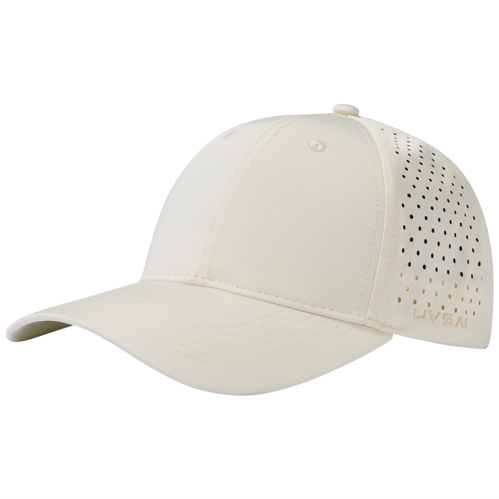 UVSAI UPF 50+ Performance Water Resistant Baseball Cap Lightweight Breathable Hat Golf Running Boat Hiking for Men Women, Beige, One size — image 1
