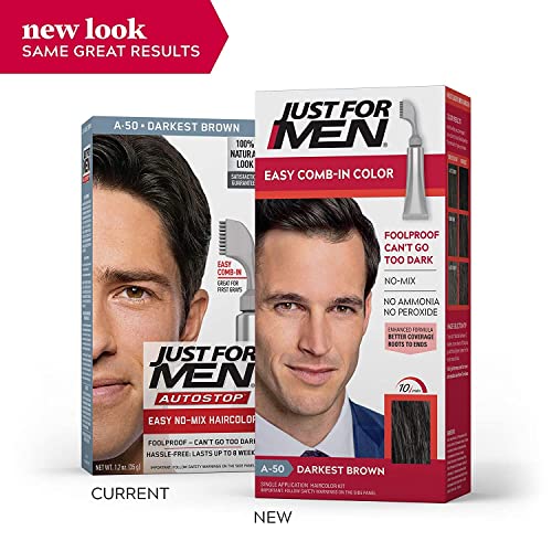 Image of Just for Men Auto Stop Hair Color Darkest Brown