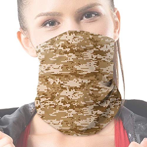 FlexFiber Neck Gaiter, Breathable Face Mask for Men and Women, Lightweight Face Covering, Digital Camo Print Colors