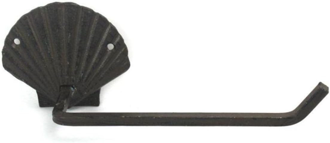 Hampton Nautical Cast Iron Shell Toilet Paper Holder 10 Bathroom Beach Home Decorating