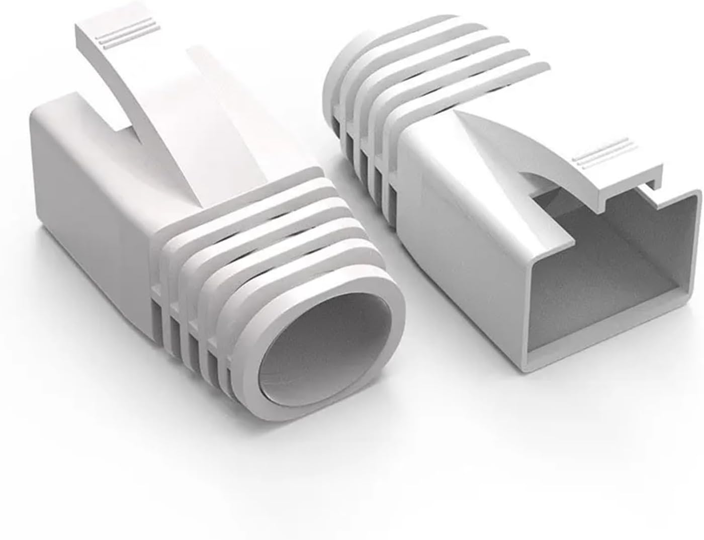 50PCS RJ45 Ethernet Cable Strain Relief Sleeve Cable Connector Cover for CAT8 CAT7 CAT6A (Outer Diameter: 7.0mm~8.5mm)(OD 7.5mm,Blue)