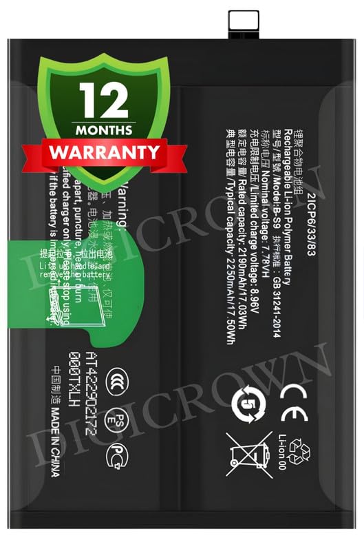 Image of Original B-S9 Battery Compatible for Vivo iQOO Neo 5s - (4500mAh) - 1 Year Warranty DF7
