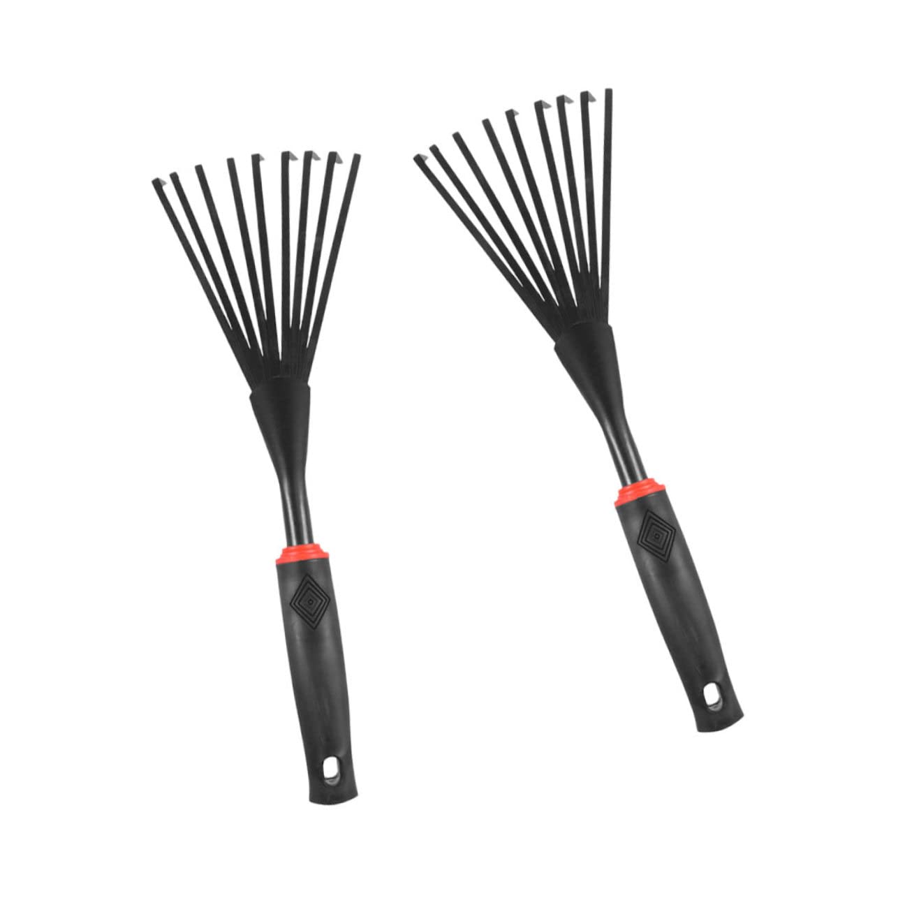 TOYANDONA 2 Sätze Gartenrechen Handliche Gartenrechen Mit Ergonomischem Griff Für Effektives Von Laub Und Für Garten Camping Und Landschaftspflege 2 Stück * 2