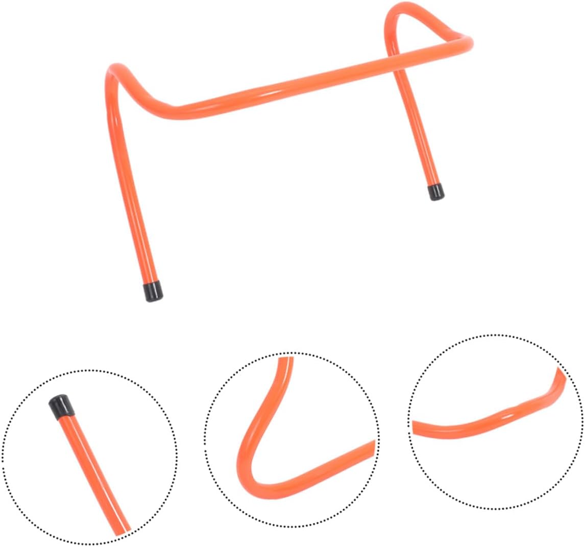 Kisangel 4 Pcs Plastic Speed Training Hurdles 15cm Adjustable Agility Soccer Football Fitness Equipment for Youth Sports Practice