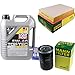 Produktbild QR-PARTS 69331276 Filter Set Inspektionspaket 5 Liter Motoröl Top Tec 4100 5W-40 MANN-FILTER Luftfilter Ölfilter