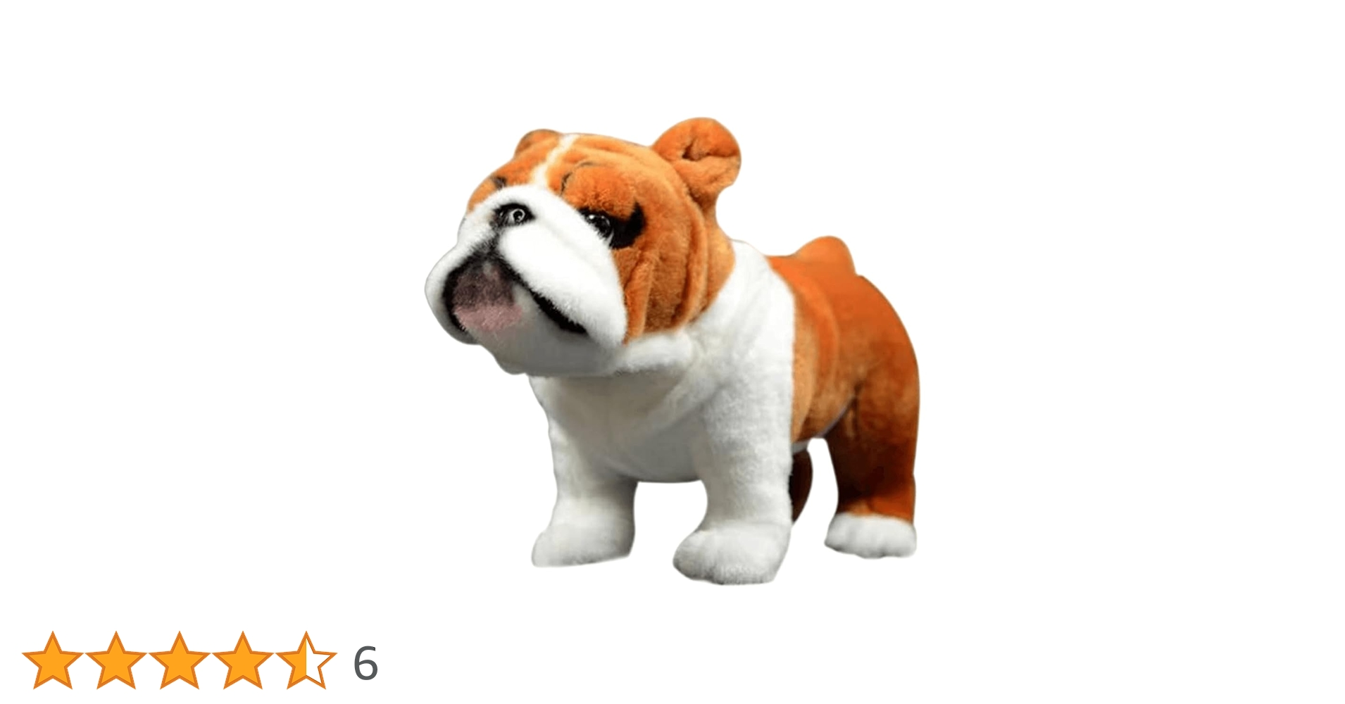 ホワイト犬のぬいぐるみ Amazon.co.jp: lilizzhoumax ブルドッグぬいぐるみ リアルな犬の