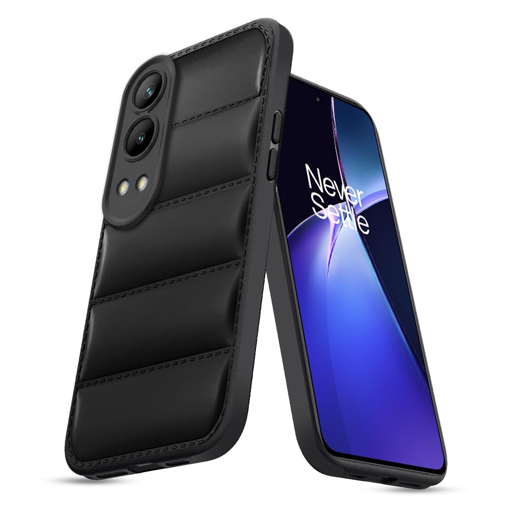 KARWAN® Puffer Edition Silicone Case Cover for Oneplus Nord CE4 Lite| Scratch Resistance Mobile Cover, Camera Protection | Black (B0D7W6BGMV) Amazon Price History, Amazon Price Tracker