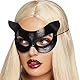 Leg Avenue A2755 - Vinyl Katze Maske - Einheitsgröße, schwarz, Damen Karneval Kostüm Fasching