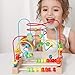 Imagen de Jacootoys Animal Laberintos de Abalorios Madera Cuentas Abaco Juegos Cubo Grande Educativos Juguetes Regalo para Niños 3 4 5 Años