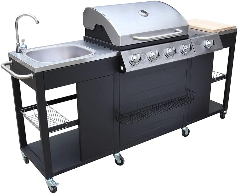 MUSEVANE Barbecue a gas Missouri, 4 bruciatori +1 MUSEVANE Barbecue a gas Missouri, 4 bruciatori +1