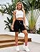 Litherday Shorts Damen Sporthose Kurze Jogginghose Sommer Sport Shorts Traininghose Kurze Hosen Baumwolle mit Taschen für Fitness Running