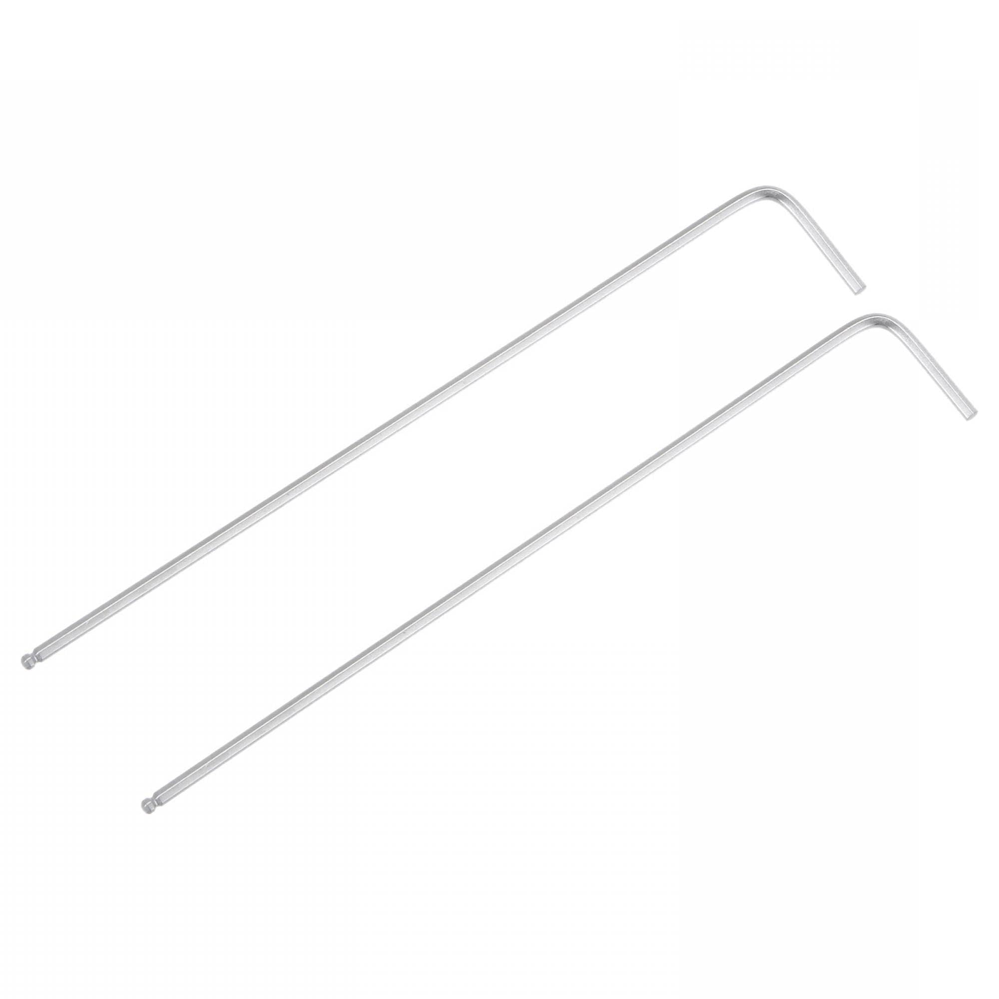 TA-VIGOR 2Pcs 1/16" Ball End Hex Key Wrench, Long Arm L-Shaped CR-V Steel Allen Wrench Tool for Bike, Furniture, and Mechanical Repair