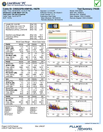 Linkup - [Ghmt & Dsx8000 Certified Cat8 Ethernet Patch Cable S/Ftp 22Awg Double Shielded Solid Cable | 2000Mhz 2Ghz 40Gbps | 5Th-Gen Ethernet Lan Network 40G Structure Wires |Yellow| 1 M (3.3Ft) #TOP6
