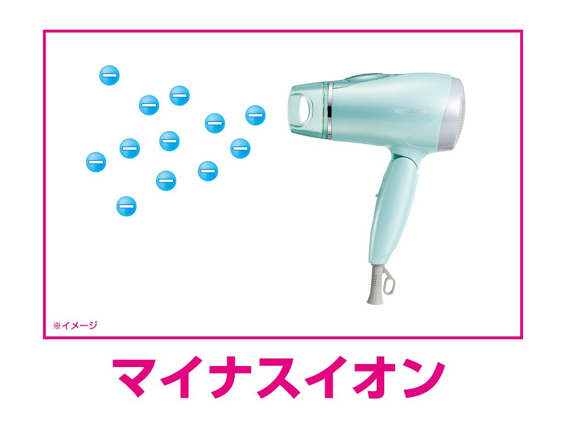 コイズミ ヘアドライヤー マイナスイオン 軽量 ブルー KHD-9600/A Amazon | コイズミ ヘアドライヤー マイナスイオン 軽量 ブルー