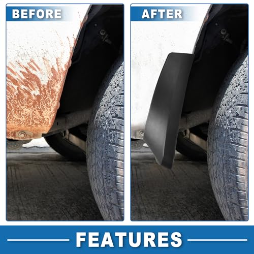 Image of Mud Flap Splash Guard with Mount Accessories Front & Rear Side Mud Guard for Acura RDX 2019-2023 (Set of 4), 32x28x14cm, Black